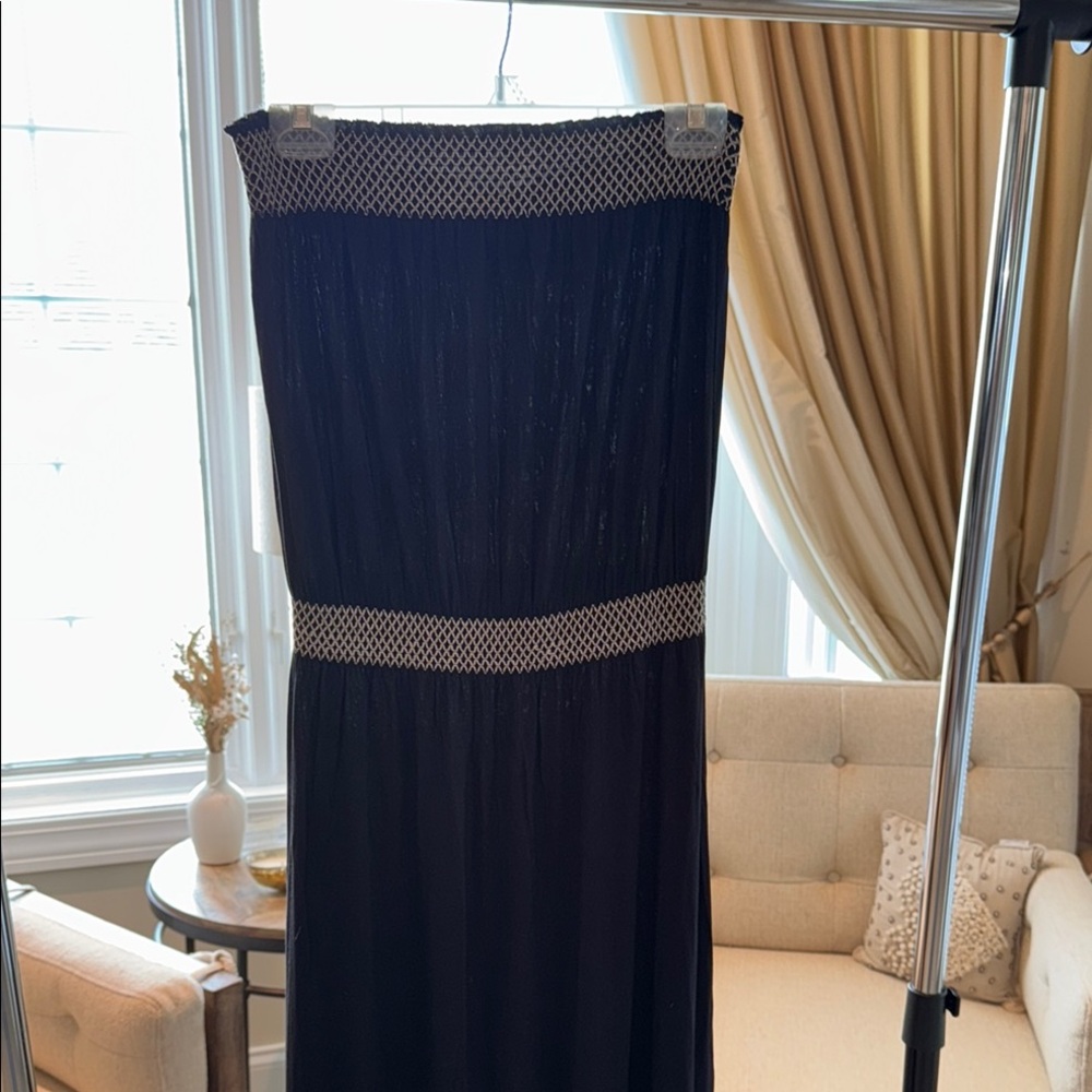 Black Strapless Maxi